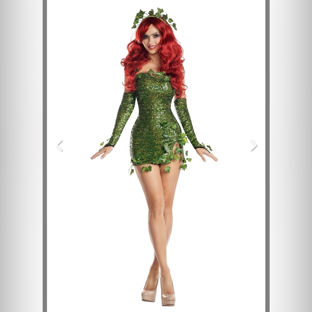 Poison Ivy Poisonous Villain Halloween Costume